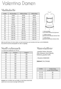 Papierschnittmuster - Kleid Valentina